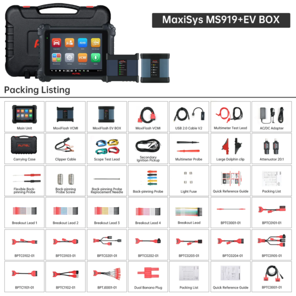 Autel Maxisys MS919EV Electric Vehicle Diagnostic Scanner - Image 5