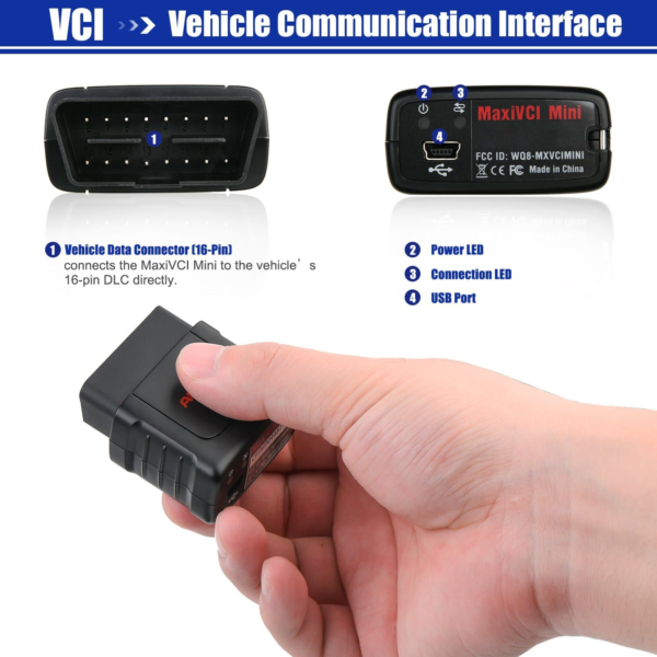 Autel MaxiVCI Mini VCI Mini Bluetooth Diagnostic Interface For MK808BT MK808TS MX808TS MP808TS TS608 - Image 2