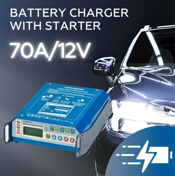 Intelligent battery charger 12v 70amp - Image 3