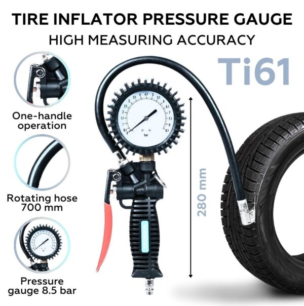 Professional tyre inflating gun NORDBERG Ti61 - Image 2